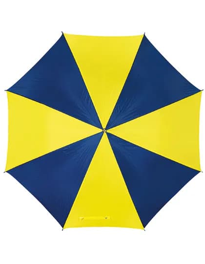 Automatik Stockschirm mit Kunststoffgriff - Blue/Yellow