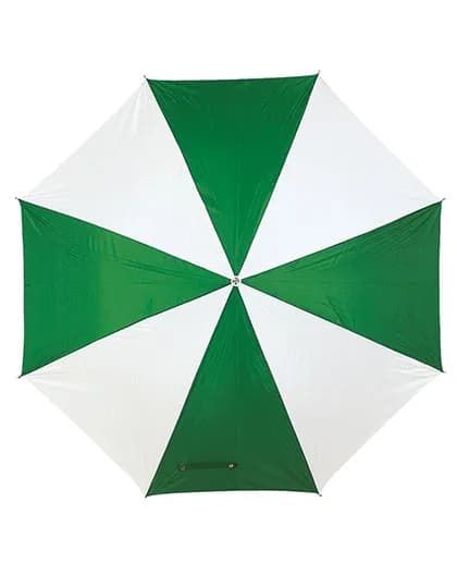 Automatik Stockschirm mit Kunststoffgriff - Green/White
