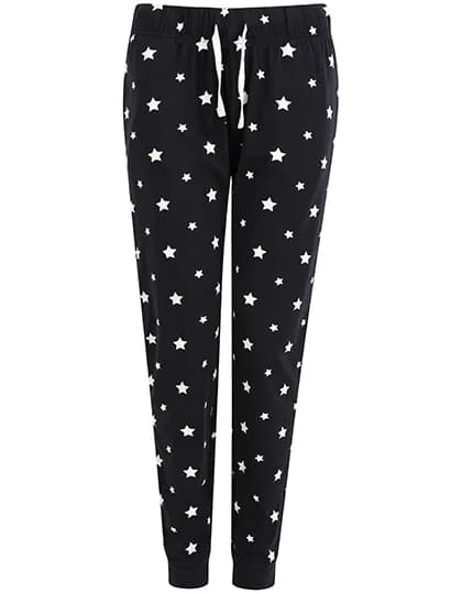 Women´s Cuffed Lounge Pants - Navy/White Stars