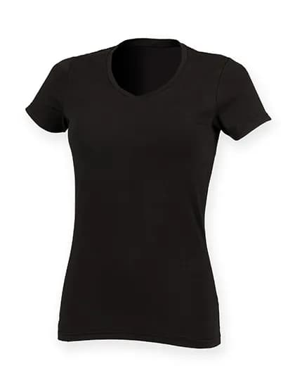 Women´s Feel Good Stretch V-Neck T - Black
