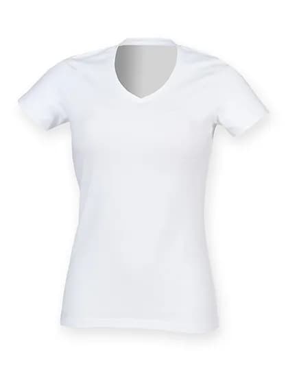Women´s Feel Good Stretch V-Neck T - White