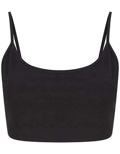 Women´s Sustainable Fashion Cropped Cami Top - Black