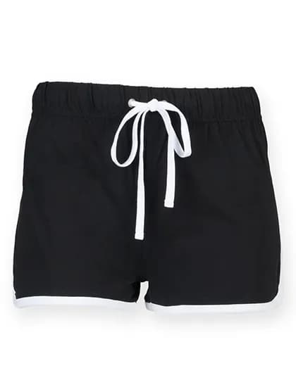 Women´s Retro Shorts - Black/White