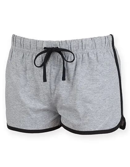 Women´s Retro Shorts - Heather Grey/Black