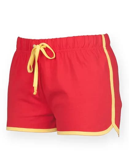 Women´s Retro Shorts - Red/Yellow