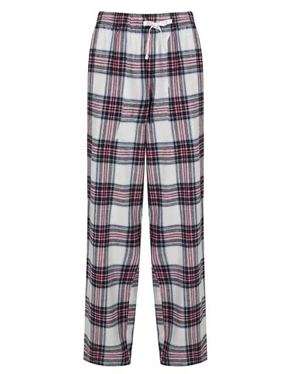 Women´s Tartan Lounge Pants - White-Pink Check
