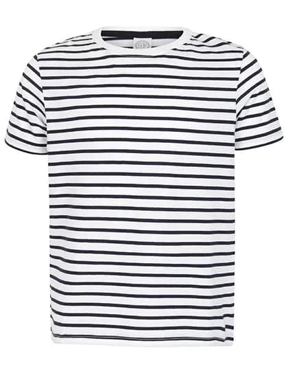Kids´ Striped T - White/Oxford Navy