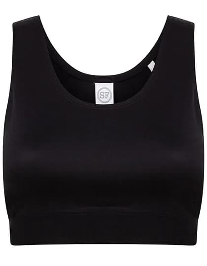 Kids´ Fashion Crop Top - Black/Black
