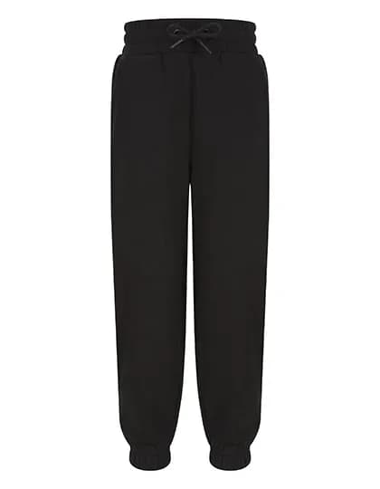 Kids Sustainable Fashion Cuffed Joggers - Black