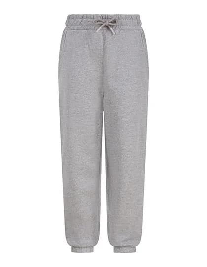 Kids Sustainable Fashion Cuffed Joggers - Heather Grey