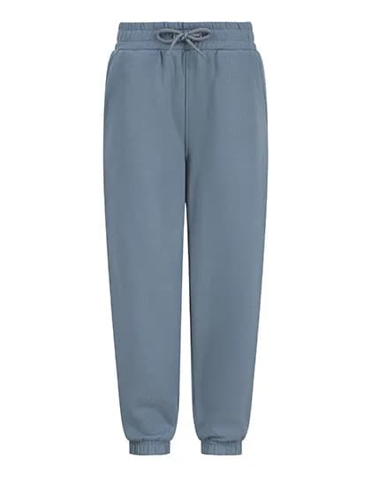 Kids Sustainable Fashion Cuffed Joggers - Stone Blue