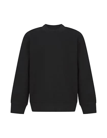 Kids Sustainable Fashion Curved Hem Sweat - Black