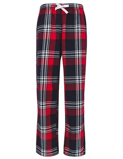 Kids´ Tartan Lounge Pants - Red-Navy Check