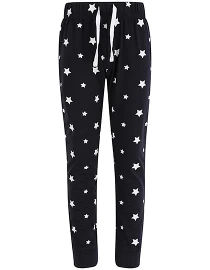 Kids´ Cuffed Lounge Pants - Navy/White Stars