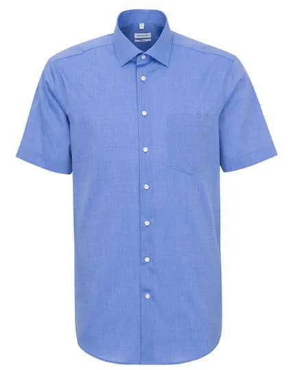Men´s Shirt Regular Fit Short Sleeve - Mid Blue