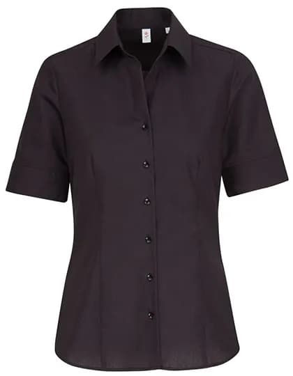 Women´s Blouse Regular Fit Short Sleeve - Black