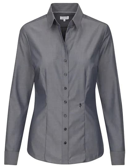 Women´s Blouse Slim Fit Long Sleeve - Anthracite