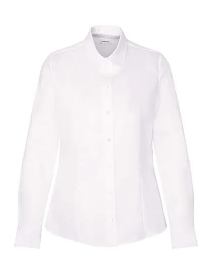 Women´s Blouse Regular Fit Fine Twill Longsleeve - White