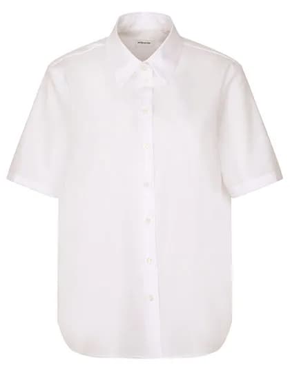 Women´s Oversize Popeline Blouse Shortsleeve - White