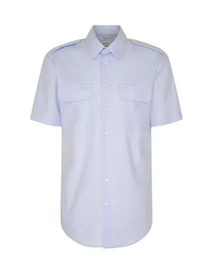 Men´s Pilot Shirt Regular Shortsleeve - Light Blue