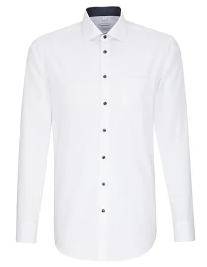 Men´s Shirt Poplin Regular Fit Long Sleeve - White