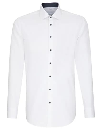 Men´s Shirt Poplin Slim Fit Long Sleeve - White