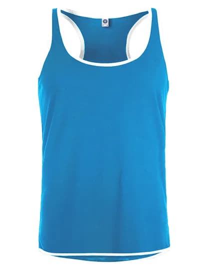 Men´s Contrast Sports Vest - Atoll/White