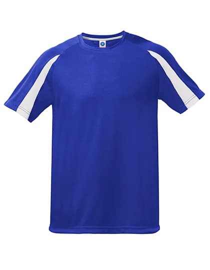 Unisex Contrast Sports T-Shirt - Deep Royal/White
