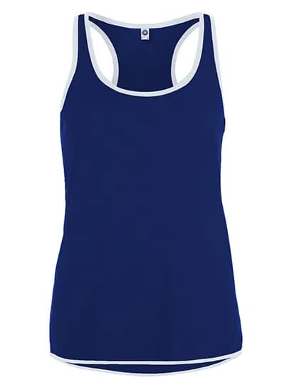 Ladies´ Contrast Sports Vest - Deep Royal/White