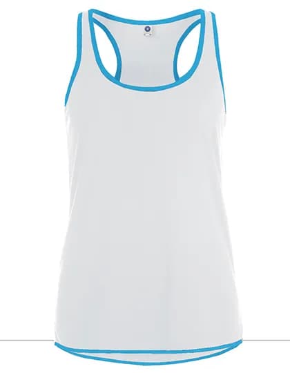 Ladies´ Contrast Sports Vest - White/Atoll