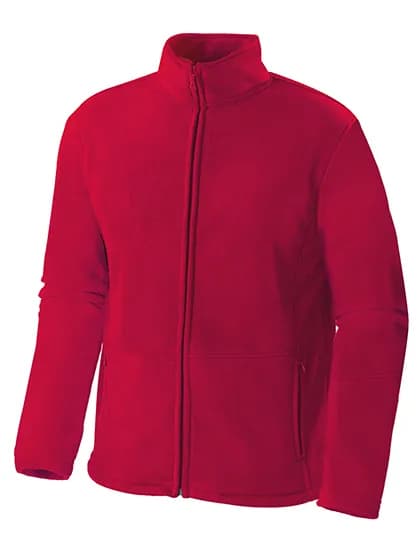 Men´s Full Zip Fleece Jacket - Bright Red