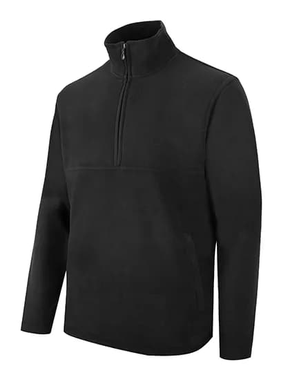 Zip Neck Fleece - Black