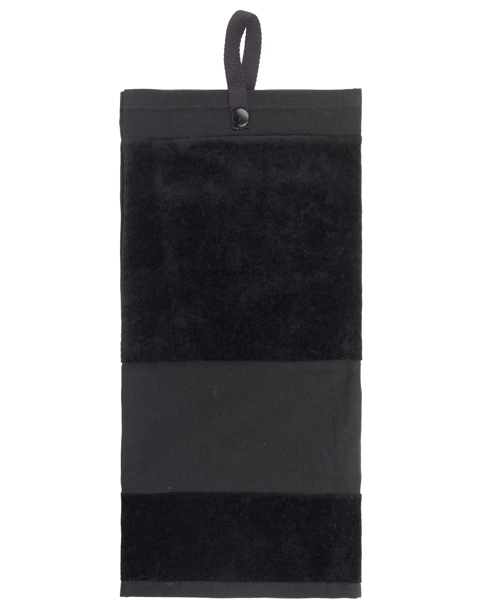 Deluxe Velour Golf Towel - Black