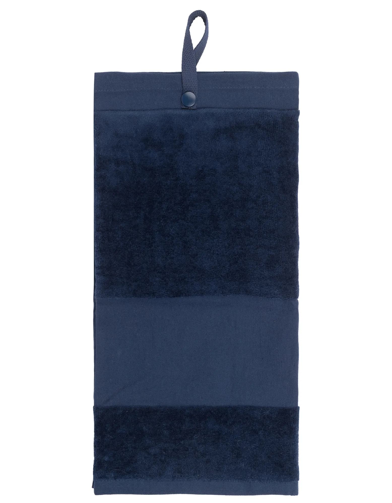 Deluxe Velour Golf Towel - Navy