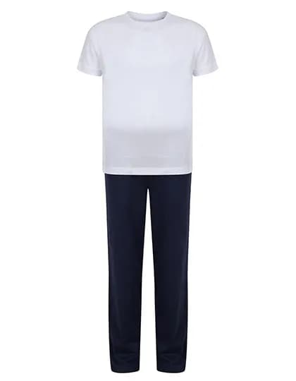 Childrens´ Long Pyjamas - White/Navy
