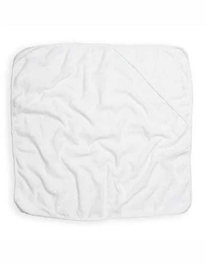Babies Hooded Towel - White/White