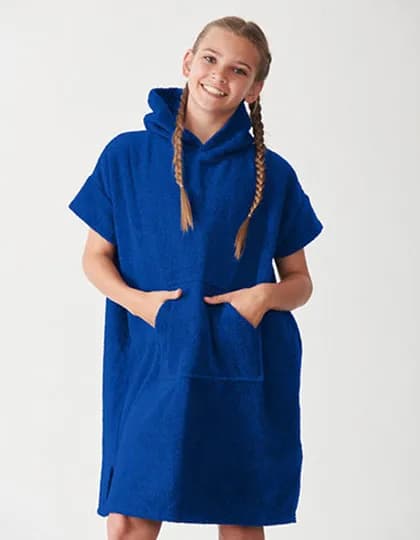 Kids´ Towelling Poncho - Royal