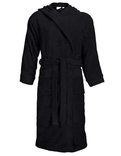 Bathrobe Hooded - Black