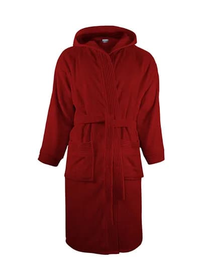 Bathrobe Hooded - Burgundy