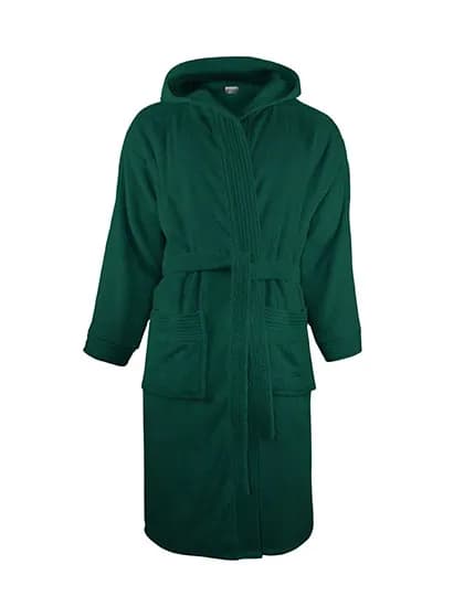 Bathrobe Hooded - Dark Green
