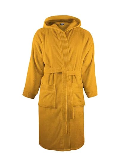 Bathrobe Hooded - Gold Yellow