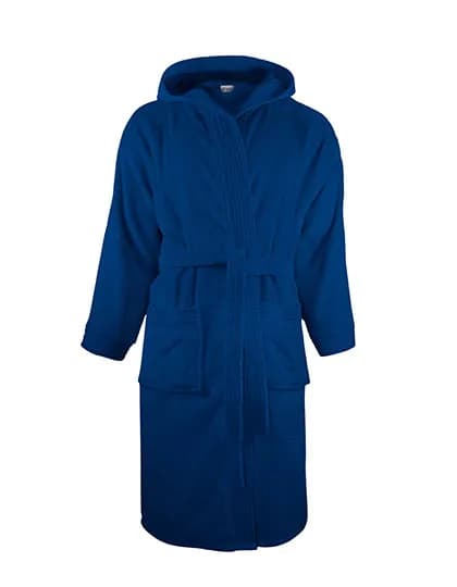 Bathrobe Hooded - Navy Blue