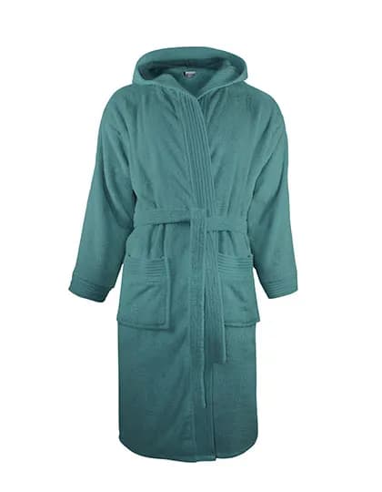 Bathrobe Hooded - Petrol