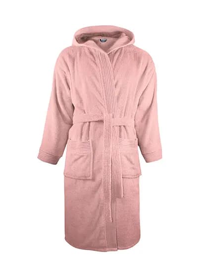 Bathrobe Hooded - Salmon