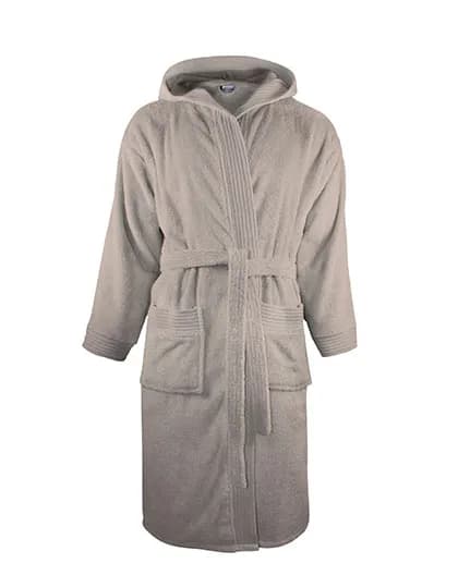 Bathrobe Hooded - Taupe