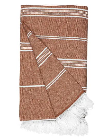 Recycled Hamam Towel - Rust Orange