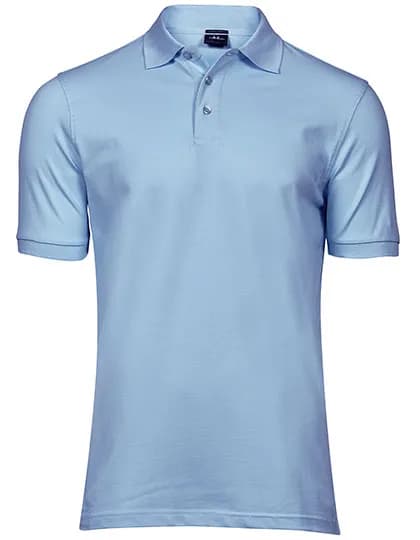Men´s Luxury Stretch Polo - Light Blue