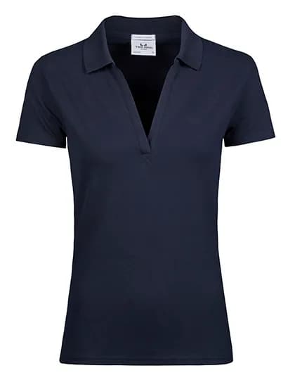 Women´s Luxury Stretch V-Neck Polo - Navy