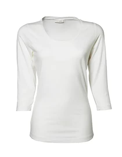 Women´s Stretch 3/4 Sleeve Tee - White
