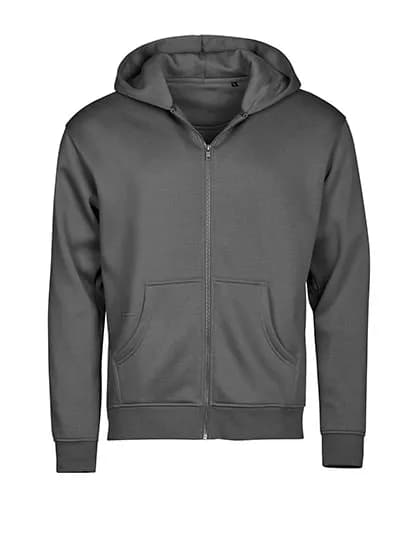 UNLABELED Hooded Full Zip Sweatshirt - Powder Grey